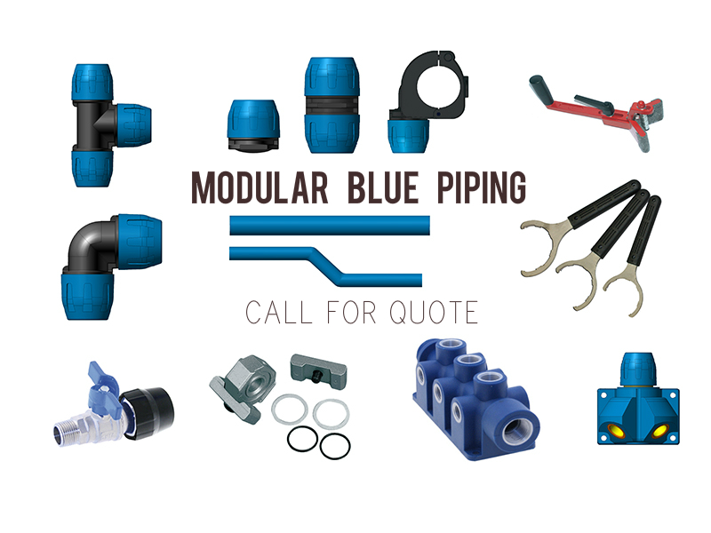 Modular Blue Piping